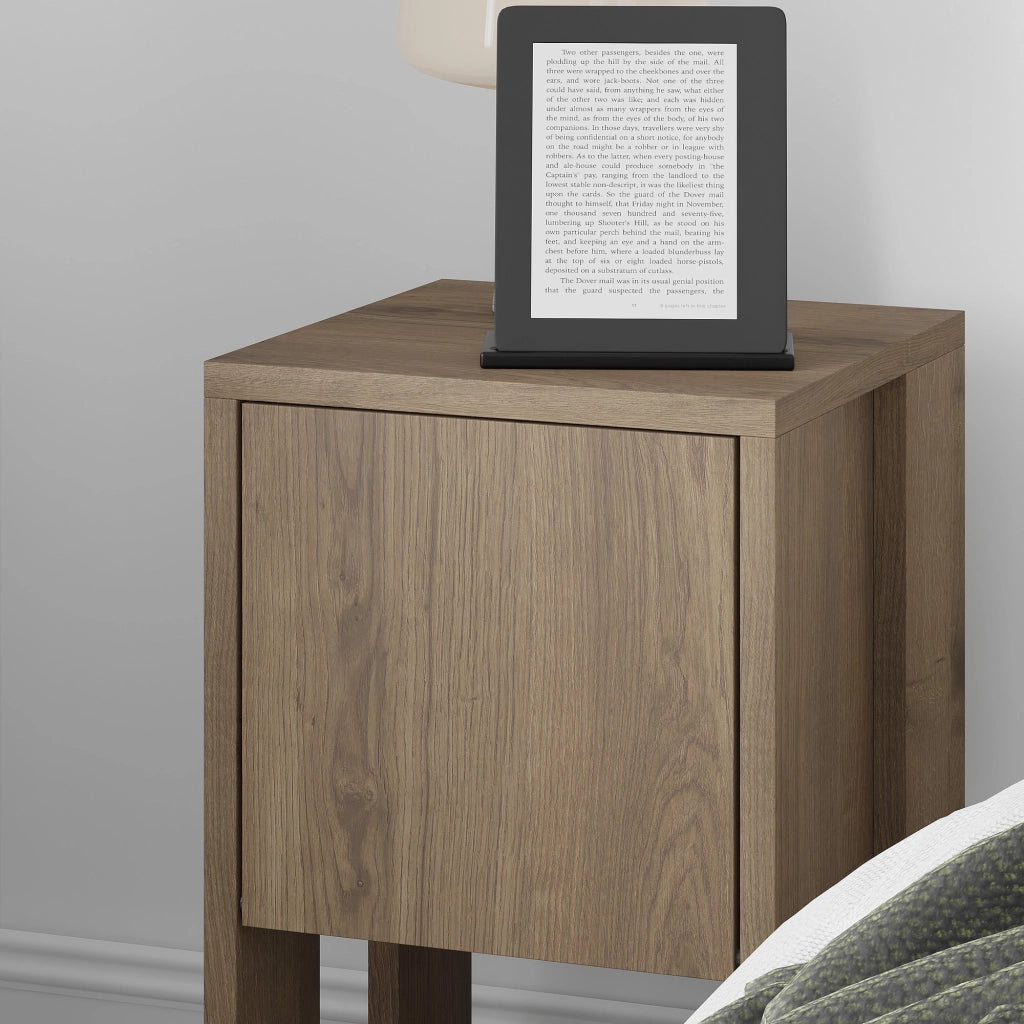 Comodino in legno "Ema" 30 x 30 x 55 cm - Hitit