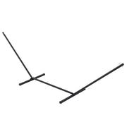 Supporto per Amaca 330-360 cm in Metallo con Bordi in Gomma, 360x92x112 cm, Nero