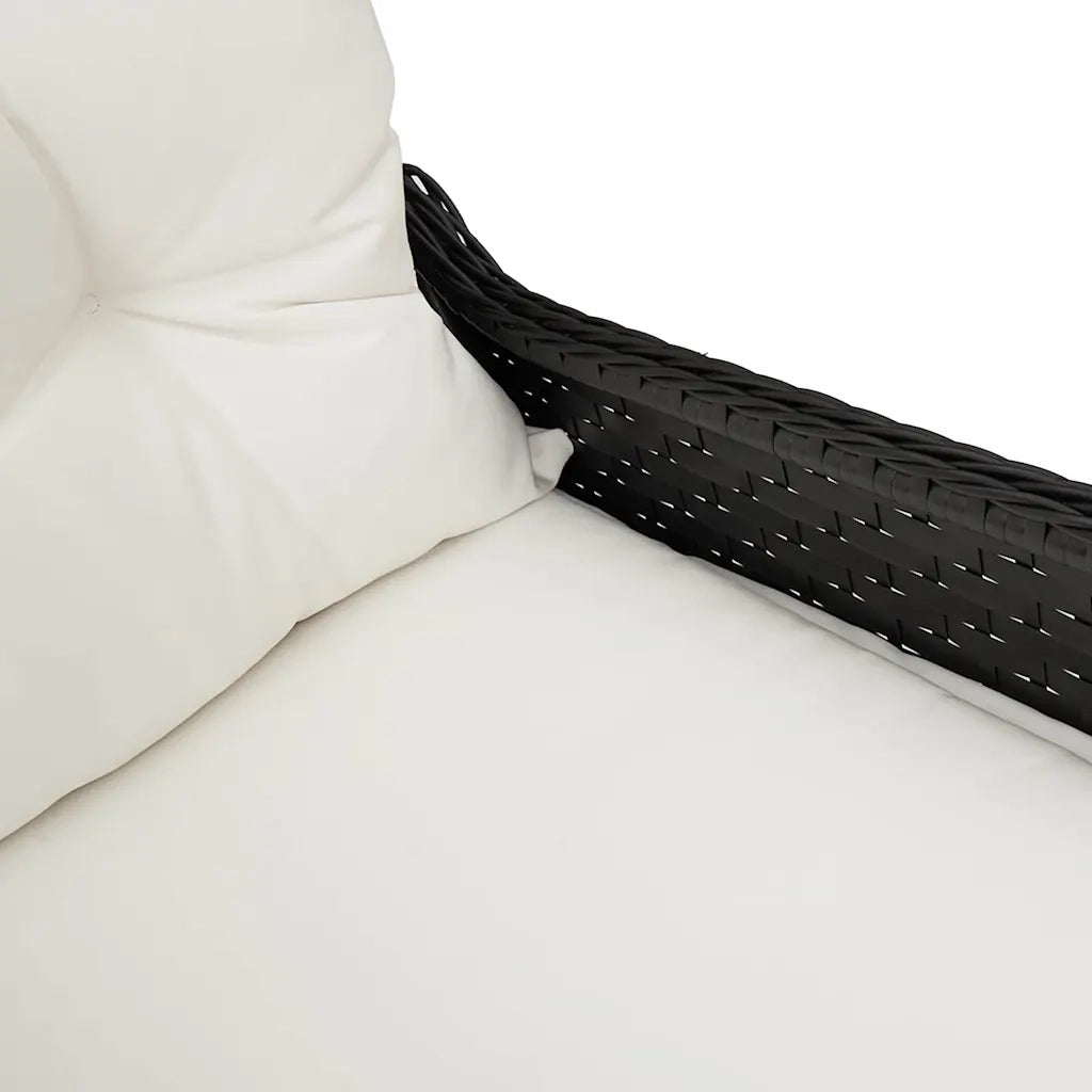 Poltrona reclinabile Nero 56 x 66 x 95 cm polyrattan CFW5623520