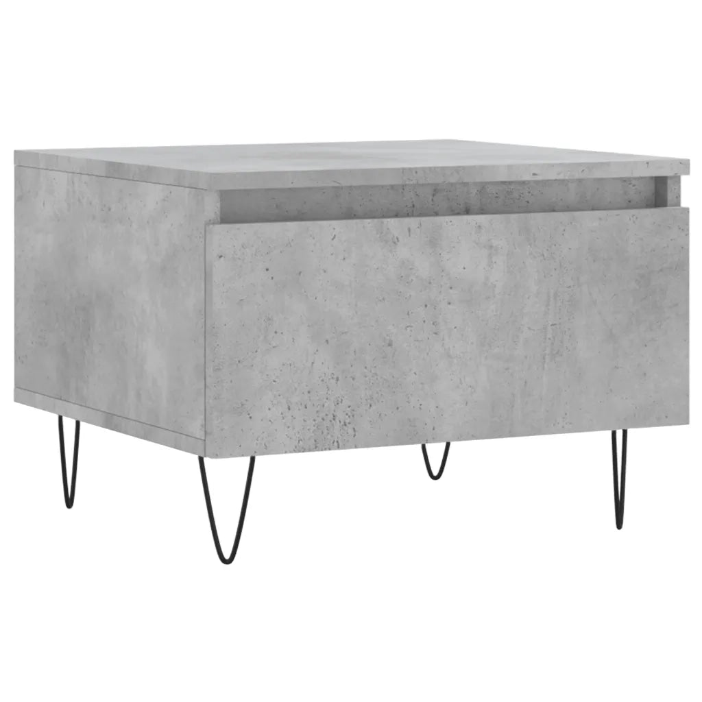 2 pz Tavolini salotto | Tavolino da caff¨¨ | Tavolino da Soggiorno Grigio Cemento 50x46x35 Legno Multistrato