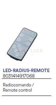 LED-RADIUS-REMOTE RADIOCOMANDO PER FARO SOLARE STRADALE RADIUS