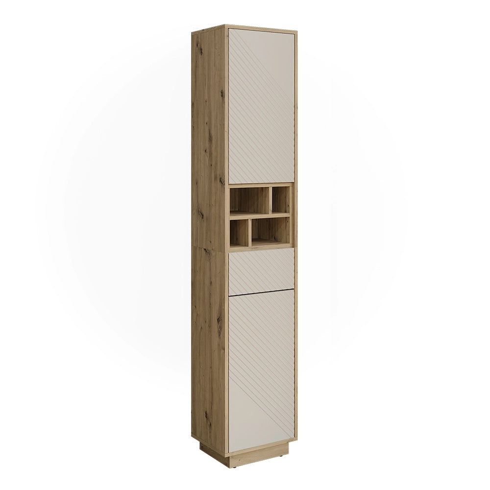 Armadio alto Beatrice Cachemire/Rovere artigianale 38 x 190 cm Vicco