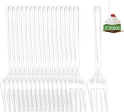 Set di 100 forchette da torta in plastica riciclabile e robusta - ideale per eventi all'aperto e interni, catering e matrimoni (12 cm)