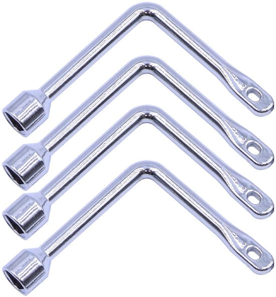 Chiavi a T a 4 pezzi - Acciaio Inossidabile - Facili da Usare - Resistenti al Fusto - Progettate con Precisione - Per Cassettoni di Contatore Gas
