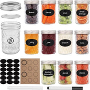 Set di Overnight Oats in Jar di Mason - Muesli - Bicchieri di Cottura per Oat - Kit di Cottura - Colazione Perfetta
