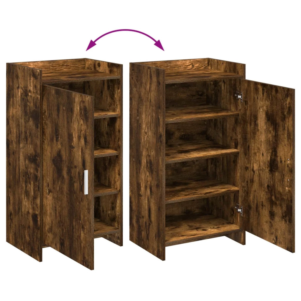 Mobile per scarpe con archiviazione Rovere Fumo 48 x 36 x 92 cm 8011335