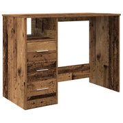 Scrivania | Tavolo da Ufficio Legno Antico 102x50x76 cm in Legno Multistrato