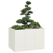Fioriera Bianca 120x80x80 cm in Acciaio 860788
