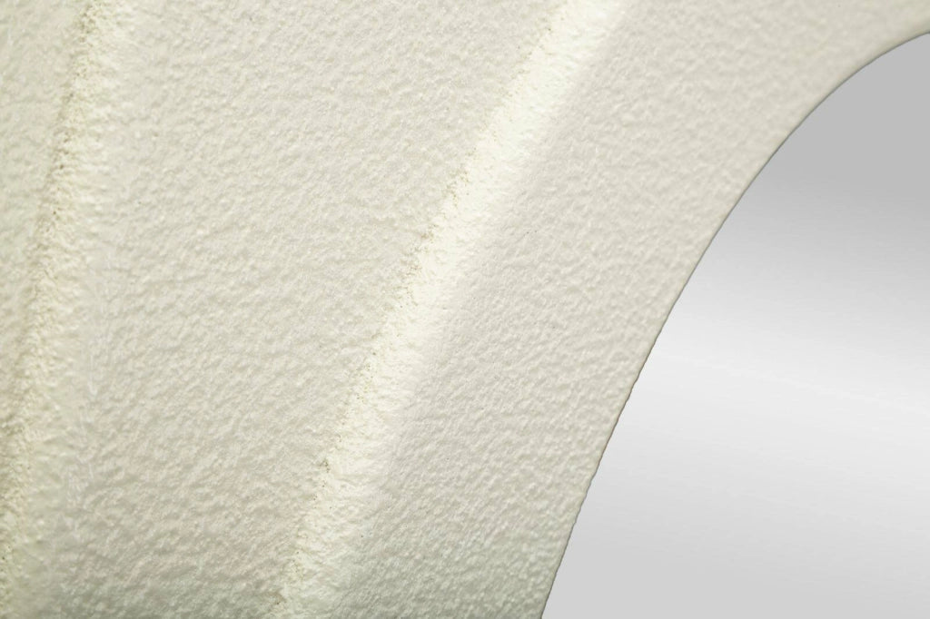 Specchio Pregola, Specchiera, Articolo d'arredo a muro, Decorazione con specchio, 90x4 h165 cm, Bianco