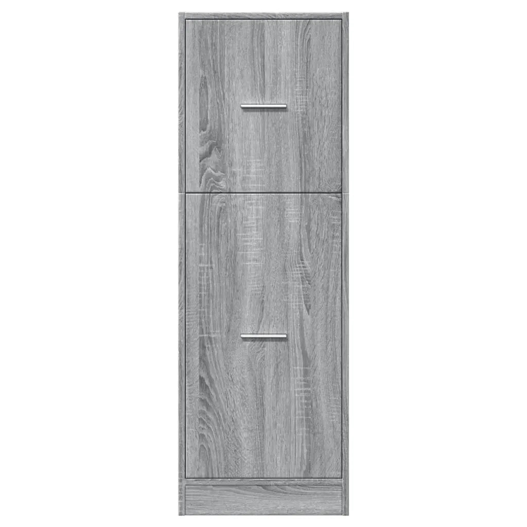 vidaXL Armadietto da Farmacia Grigio Sonoma 40x41x118 cm in Truciolato