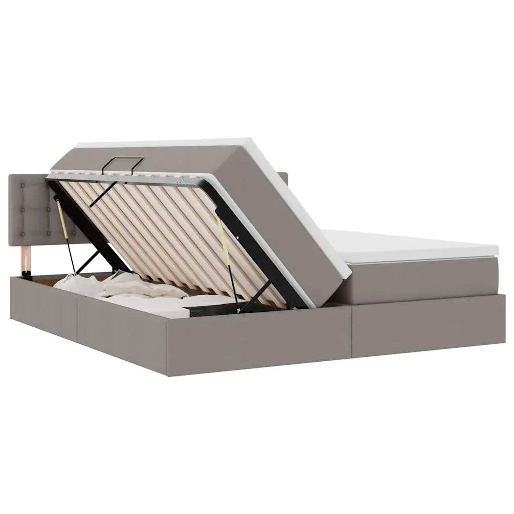 Letto con Contenitore Talpa 200 x 200 cm Pelle Sintetica