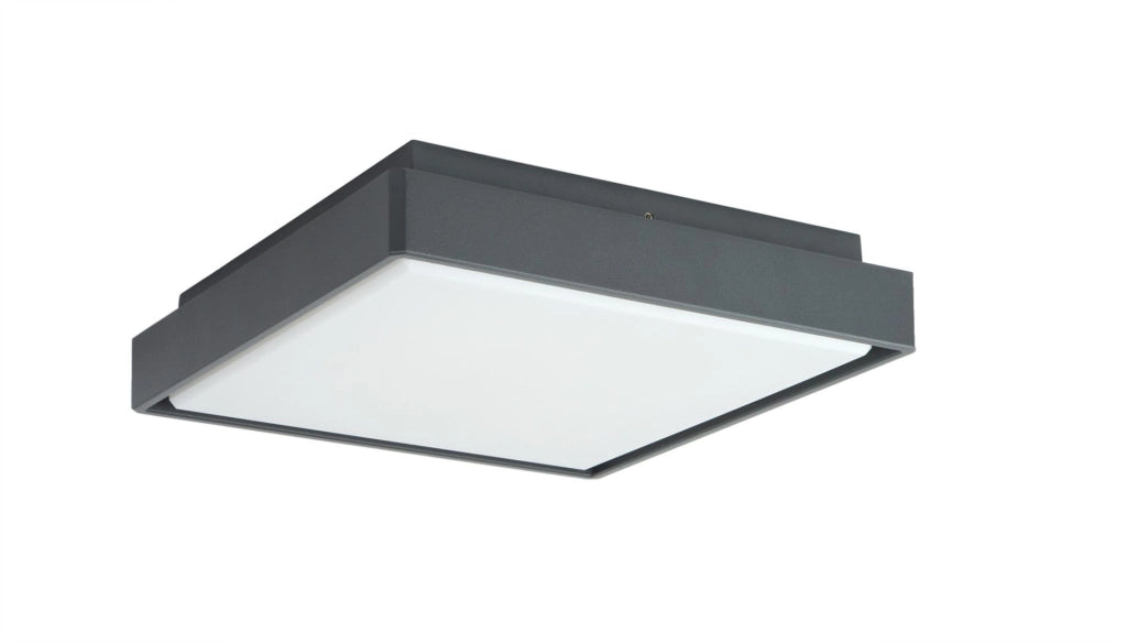 Plafoniera esterna LED BENI grigio scuro IP65 SU-MA