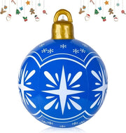 Decorazioni di Natale gonfiabili 60 cm - enorme pallone di Natale - decorazioni per albero di Natale - palloni di Natale appesi - decorazione gonfiabile esterna - per la festa di Natale - decorazione per giardino
