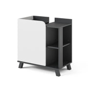 Vicco Mobiletto per lavabo Antracite/bianco 60 x 65 cm con porta e vani aperti