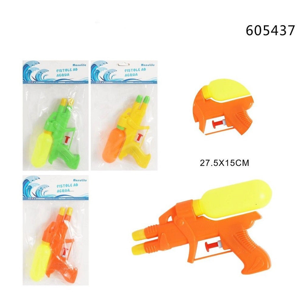 Trade Shop - Pistola Ad Acqua Con Serbatoio 27.5x15 Cm Gioco Bambini Estate Assortiti 605437 -