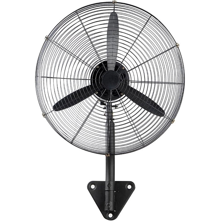Ventilatore Industriale a Parete Potenza 200 W Diametro 76 cm in Acciaio Nero