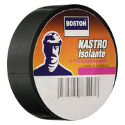 NASTRO ISOLANTE mm. 25 x 25 mt - nero- 6 pezzi  - BOSTON