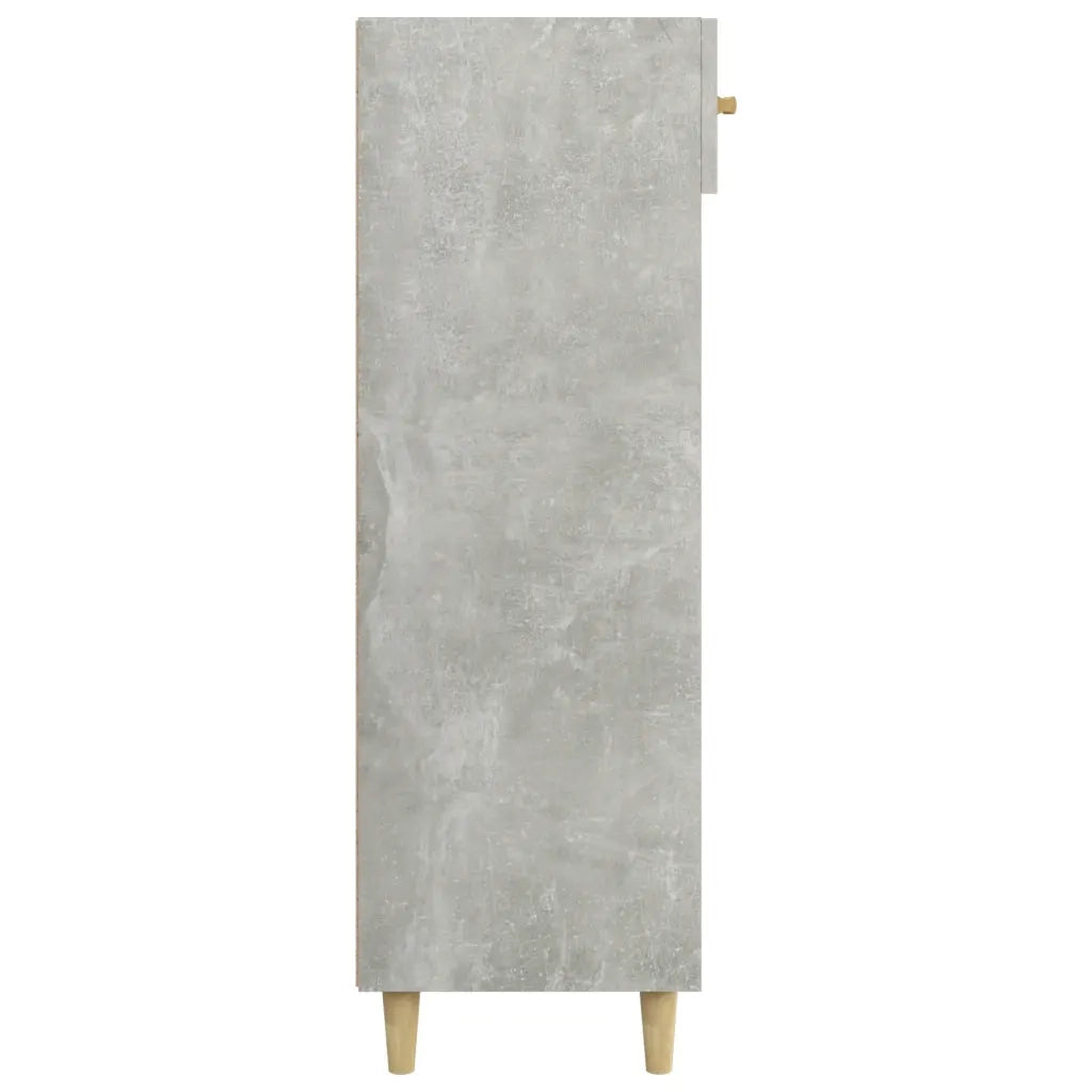 Scarpiera | Mobile per scarpe Grigio Cemento 60x35x105 cm in Legno Multistrato