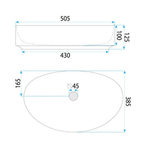 Lavabo Da Appoggio Rea Sabina 50
