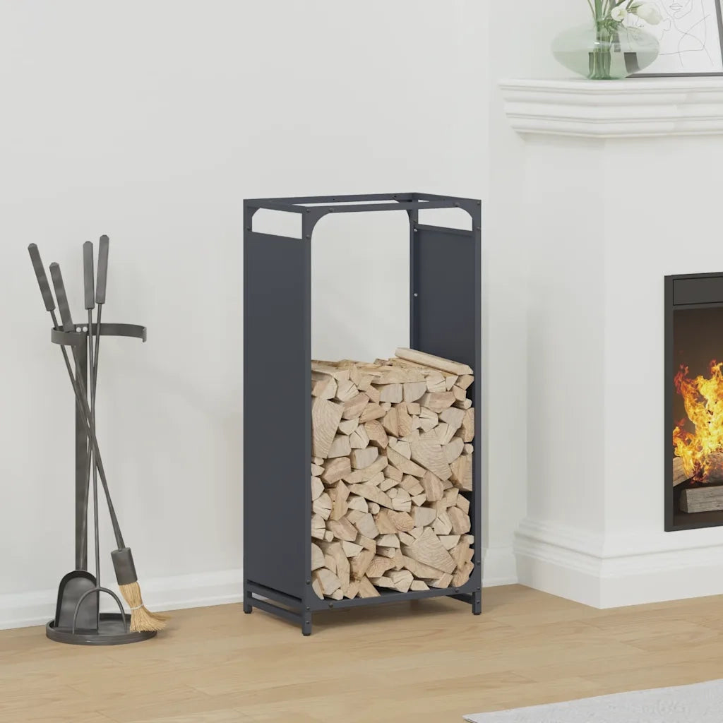 Rastrelliera per Legna da Ardere Antracite 44x28x90 cm CFW1183272
