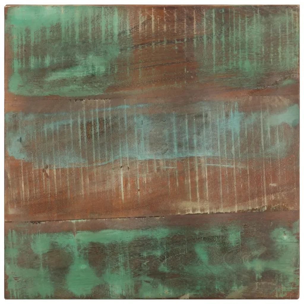 Tavolino | Tavolo laterale con Ruote 40x40x42 cm in Legno Massello di Recupero