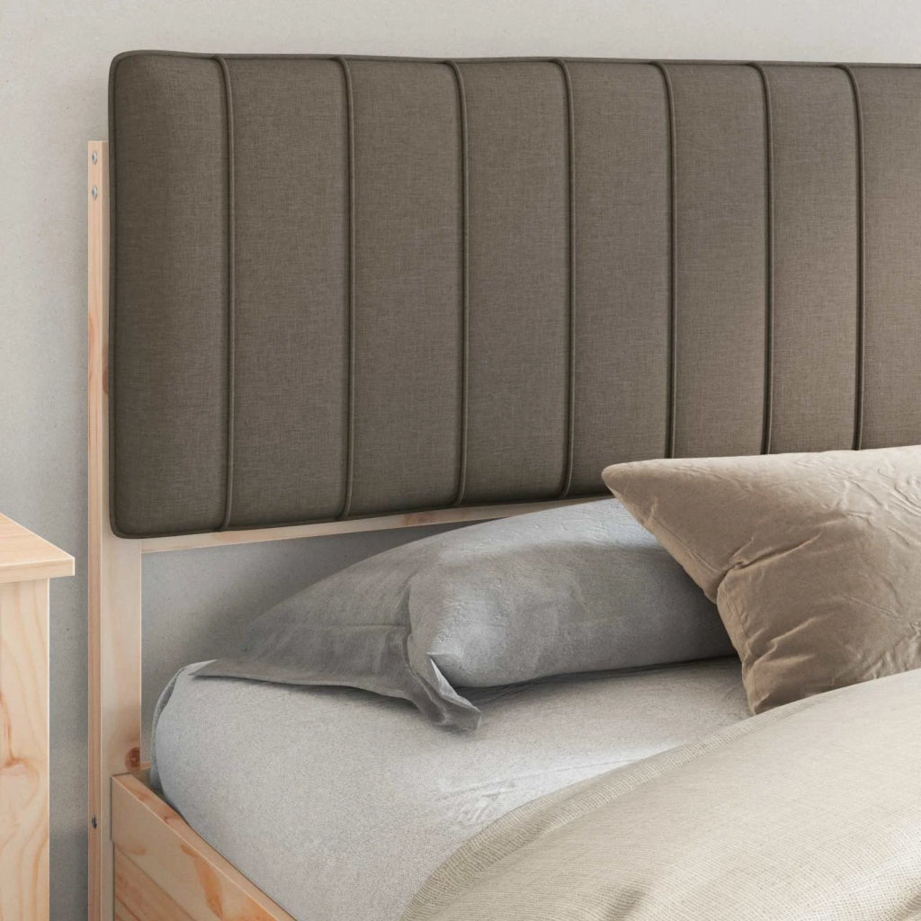 Letto con Testiera Rivestita Talpa 200 x 200 cm Pino massello 3398212
