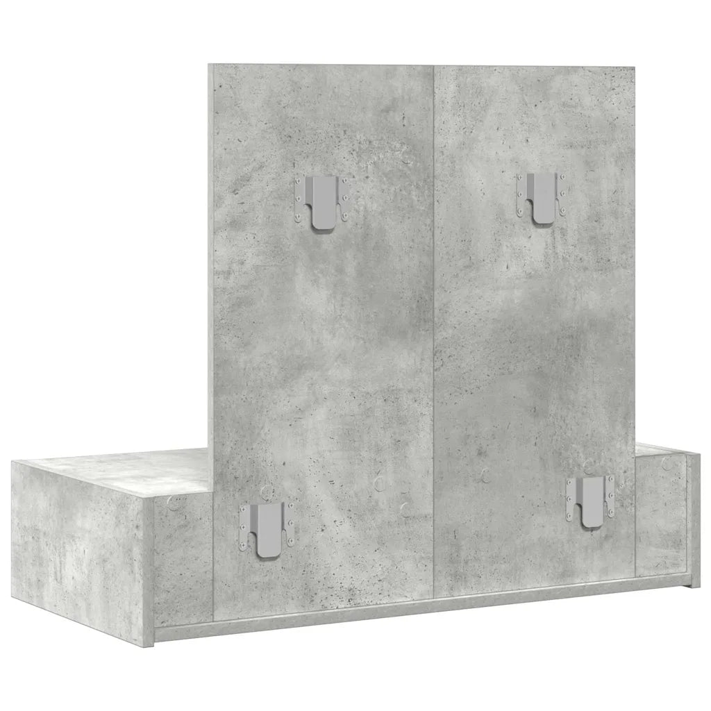 Toeletta | Tavolo da Trucco Grigio 83 x 40 x 70 cm Legno multistrato