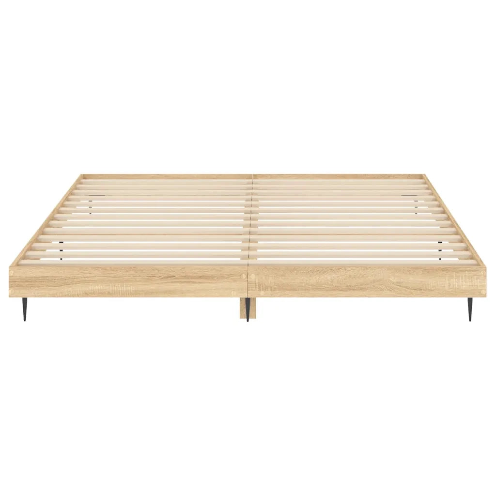 Giroletto senza Materasso Rovere Sonoma 200x200cm in Truciolato