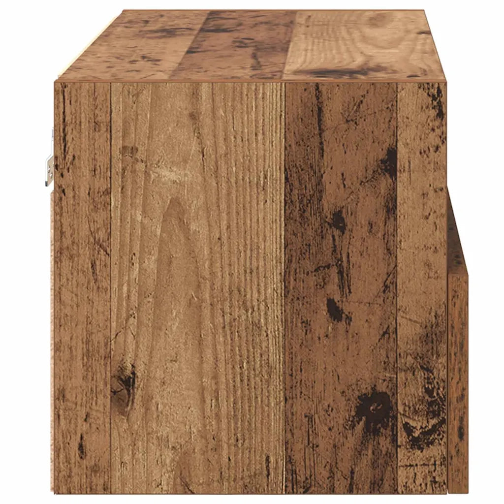 Mobiletti TV da Parete 2 pz-Set di 2 Credenza per TV sospesa Legno vecchio 60 x 30 x 30 cm