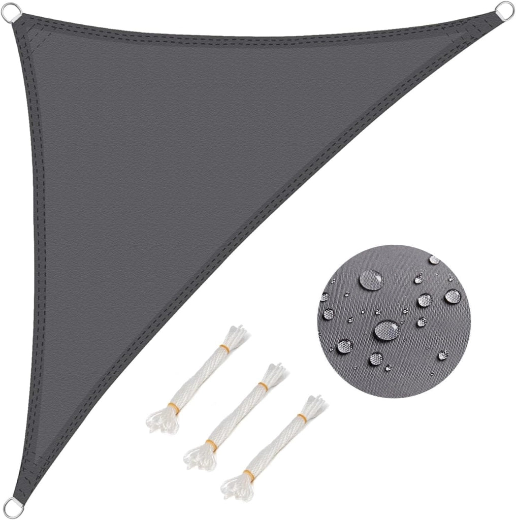 Vela ombreggiante 5x7m in PES 160 g/m² Impermeabile Tenda a Vela Parasole Rettangolare Protezione Solare Respirante Anti UV Giardino Esterni Crema