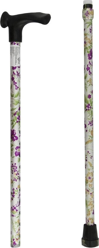 Gripstanghe con manico nero progettato ergonomicamente per una presa delicata per artrosi, altezza 73-95 cm, per mano destra.