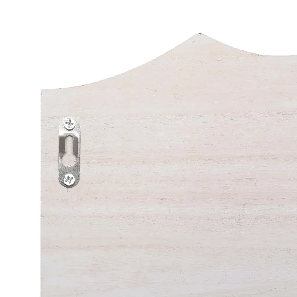 Appendiabiti a Muro Bianco 50x10x23 cm in Legno 284231