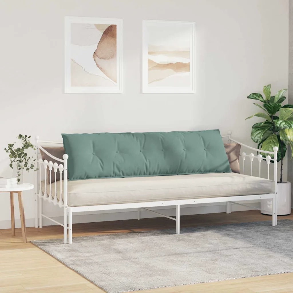 Cuscino per Schiena | Cuscino dorsale Verde Mare 180 x 50 cm Tessuto in Cords