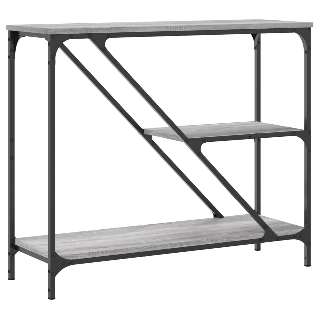 Tavolino Consolle | Tavolo d'Ingresso Grigio Sonoma 88,5x30x75 cm Legno Multistrato