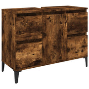 Mobile lavabo 80 x 33 x 60 cm in legno laccato rovere affumicato 02_0006822