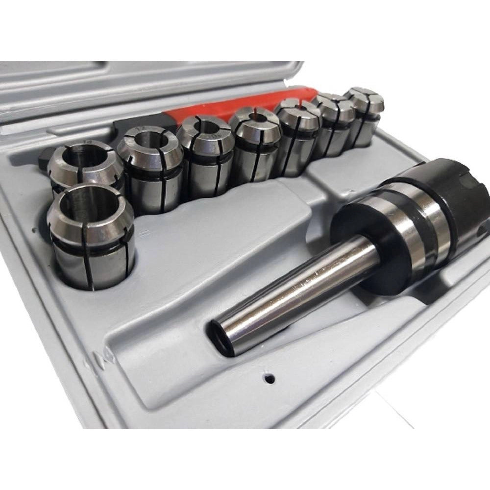 Trade Shop - Mandrino Portapinze Tornio Fresatrice Cm2 Con 8 Porta Pinze M10 Mt2 -