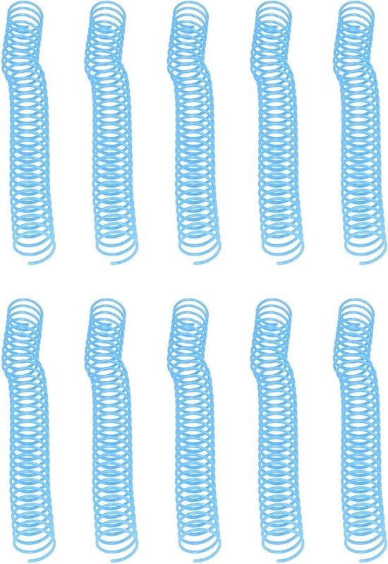 Spirale di avvolgimento ad alta capacità - 10 pezzi per lato - colore blu brillante