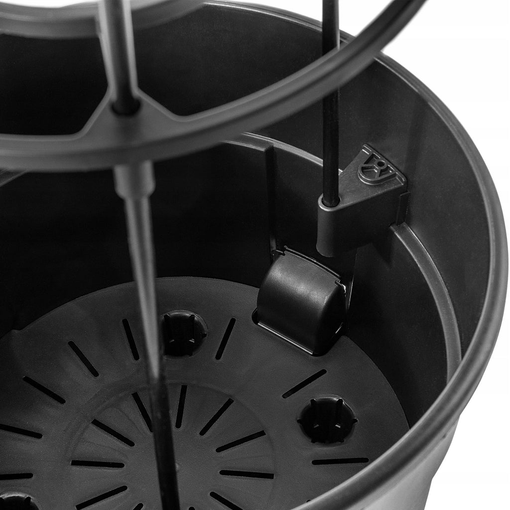 Vaso da fiori KADAX per la coltivazione di pomodori, 12 litri + set di copertura protettiva a ombrello