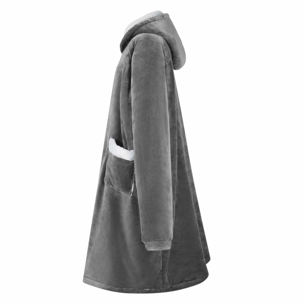 Felpa coperta Grigio scuro L Pile e Flanella CFW2625888