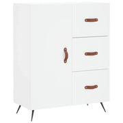Buffet credenza cassettiera armadio mobile contenitore organizer per cucina soggiorno salotto 69,5 x 34 x 90 cm legno ingegnerizzato bianco 02_0030442