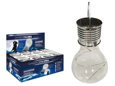 LAMPADE LAMPADINA LAMPADA SOLARE GIUNIONE CM. 7xH15 ILLUMINAZIONE ESTERNA PZ.12