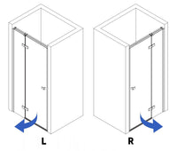 Porta Doccia Rea Atlas 90 Brush Gold destra