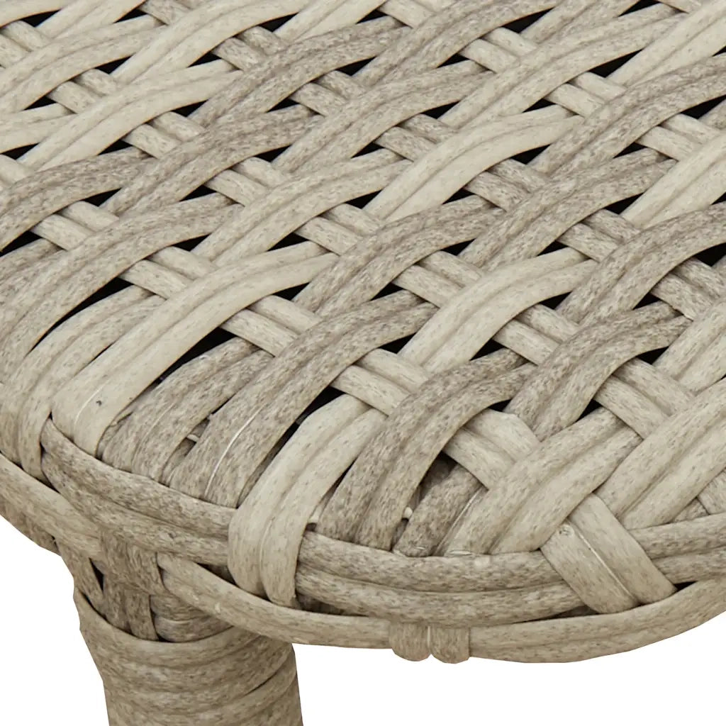 vidaXL Tavolo Giardino Pieghevole Grigio Chiaro 90x51x75 cm Polyrattan