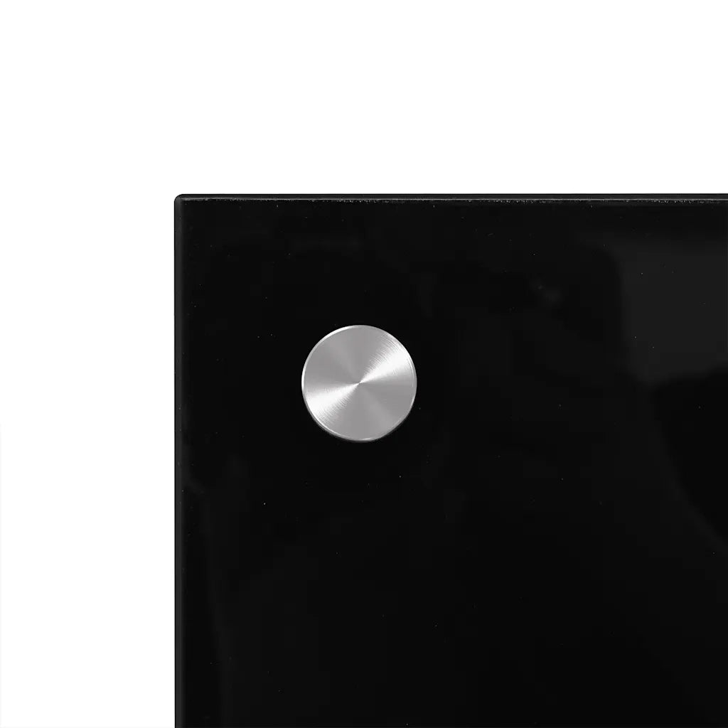 Paraschizzi per Cucina Nero 100x50 cm in Vetro Temperato CFW3214768