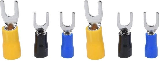 Connettori di Cavo Isolati per Forbici e Spada per Prevenire Le Fughe 300 Pezzi Connettori di Cavo Facili da Utilizzare Cavo di Rame PVC Macchine 300 pz SV1.25-4 SV2-4 SV5.5-4