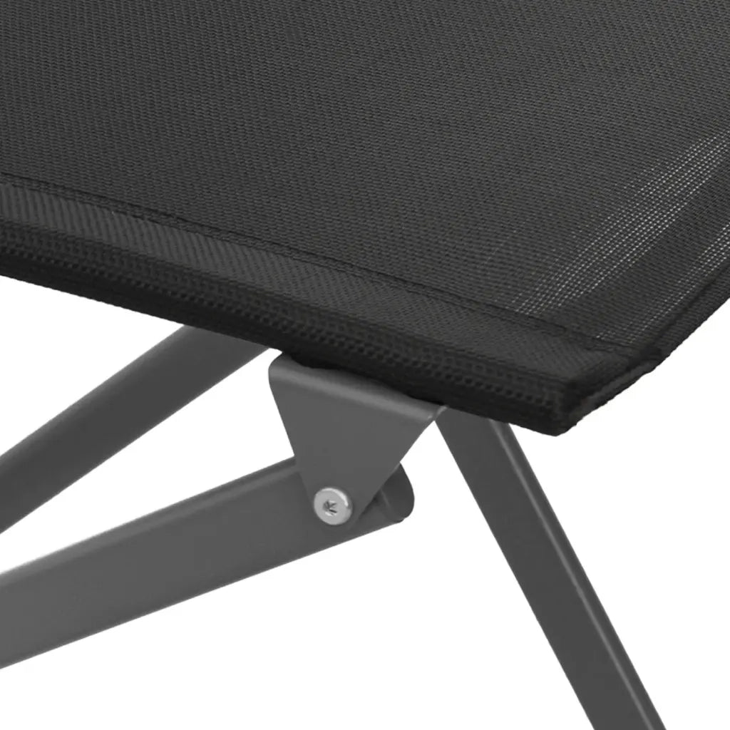 Set da Pranzo da Giardino 3 pz | Set Salotto da Giardino in Acciaio Nero