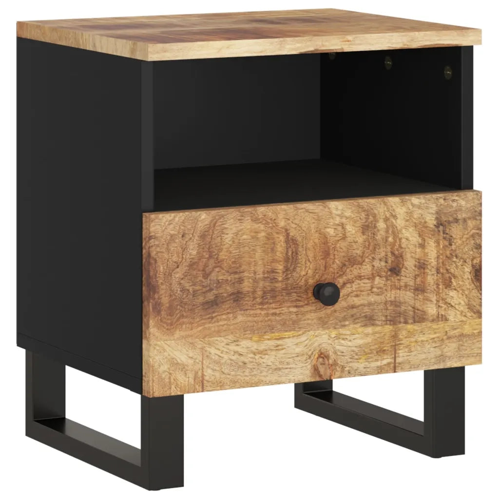 Comodino in Legno Massello di Mango e Legno Multistrato cod mxl 30841