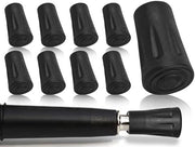 Antislip Stoppers in Gomma - 8 Pezzi - Stopper per Antiscivolo - Compatibile con Staffe da Camminata - Per Nordic Walking - Duraturo e Affidabile - Staffe Antiscivolo