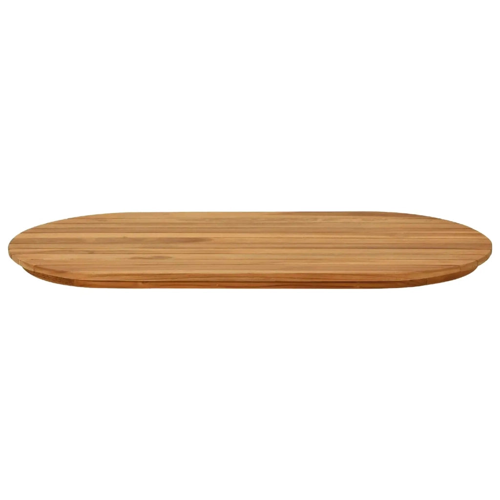 Piano del tavolo 90 x 45 x 3,5 cm Ovale Legno di teak solido 42033161