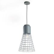 4894/Sa - Lampadario In Sospensione Jerry Cono Col. Grigio Urban